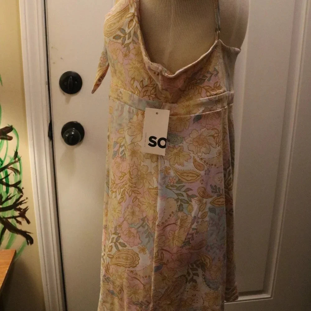 Kohls So tie knot skater mini dress new with tags size large